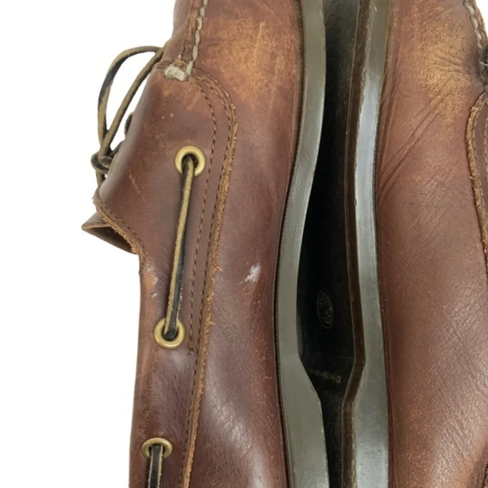 Timberland Brown Leather Slip On Loafers Men’s Size 12